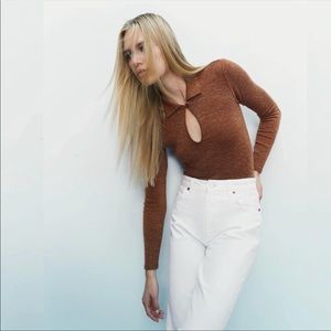 Zara Flecked Bodysuit